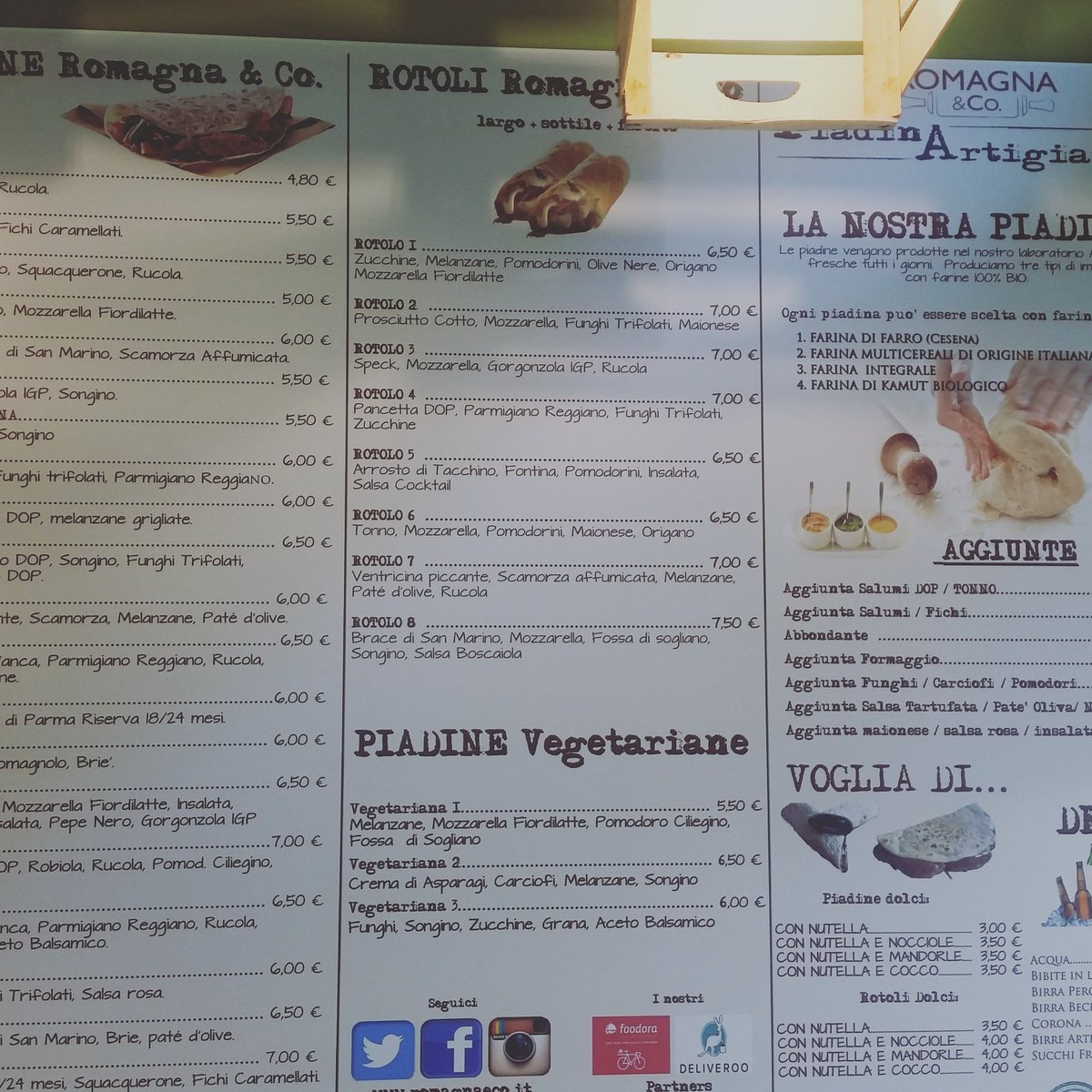 romagnaeco's tweet image. Nuovo Menù