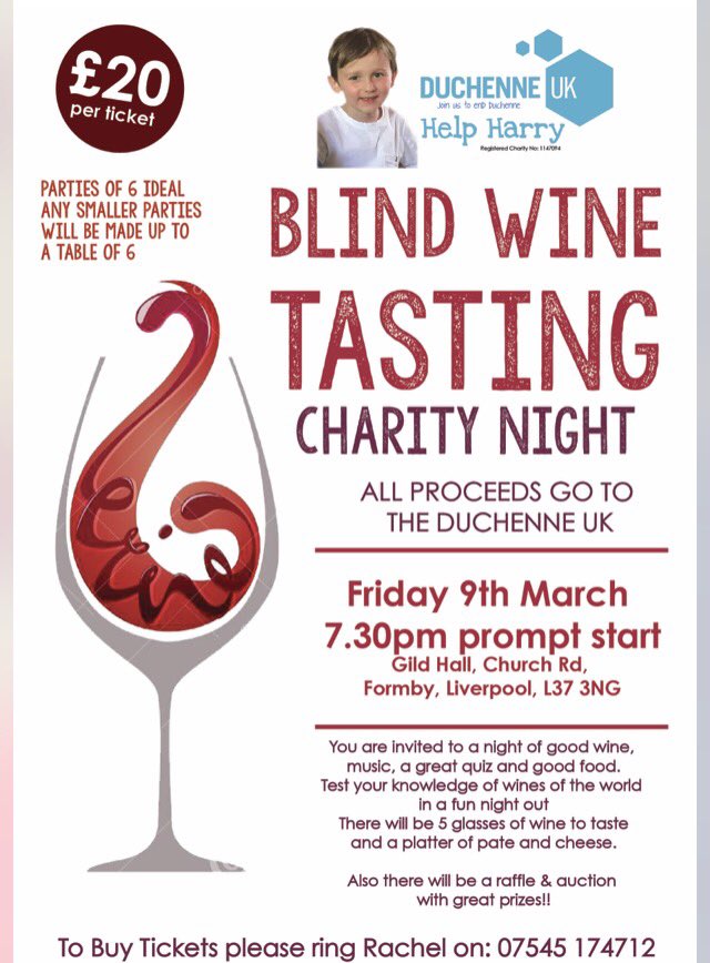 HelpHarryFund's tweet image. Our next event 🍷💙🍷