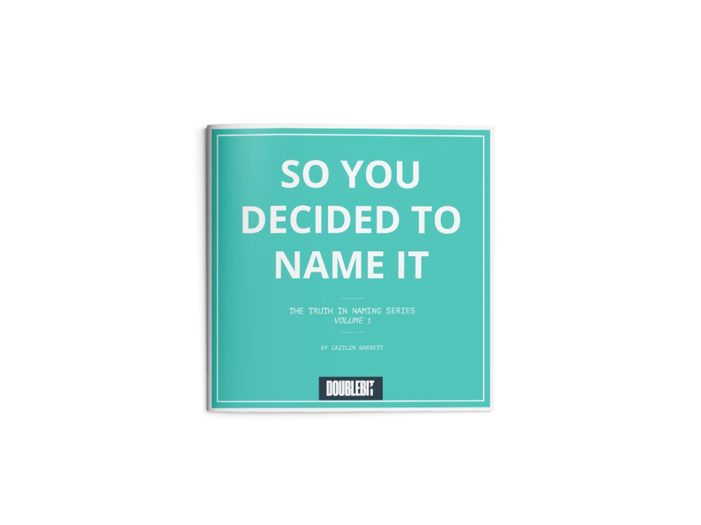 So, you're going to name it? In this volume, we cover the questions you need to ask to make the right decisions as you go. 
Download the book at doublebitnarrative.com/truth