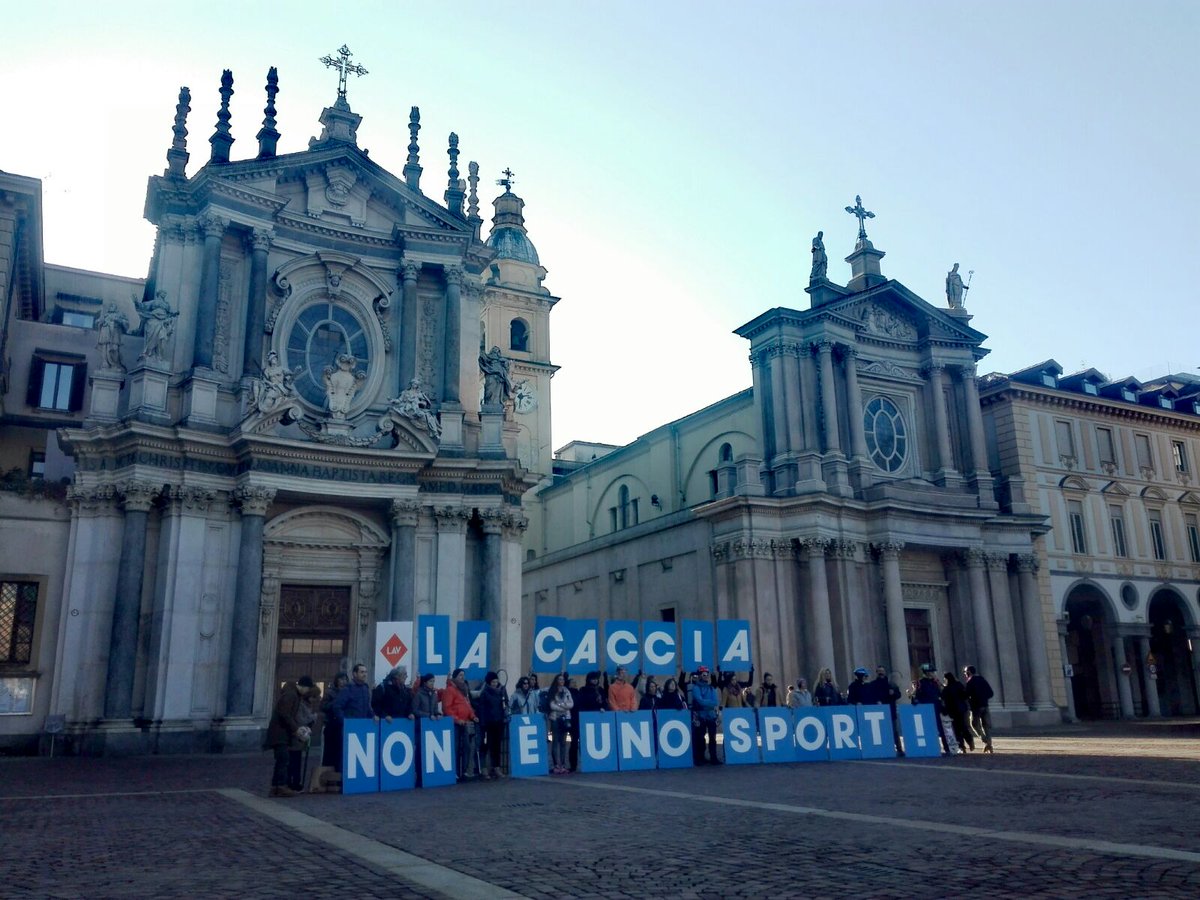 LAV_Italia's tweet photo. .@decathlonitalia da sempre offre a tutti la possibilità di praticare tutti gli sport, ma la caccia è uno sport?
Oggi a Torino per chiedere di non vendere più prodotti legati alla caccia degli animali.
Chiediamo tutti a Decathlon di ascoltare il nostro appello!
#BASTASPARARE https://t.co/vdlfiMjZ25