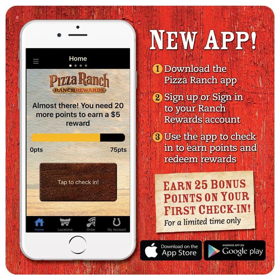 TerryVeldman's tweet photo. Save time ⏰ and earn rewards🍕🍗 !
Download the Pizza Ranch Mobile App today! https://t.co/uulfuXIGxf  712-336-1419 https://t.co/OLV3WOjMIM