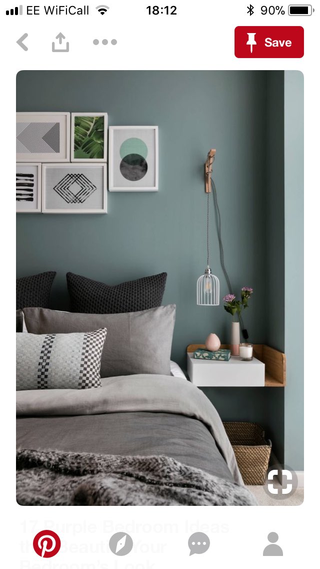 Feeling inspired by this colour to paint my bedroom! #mkladydecorator #painting #newyearnewyou