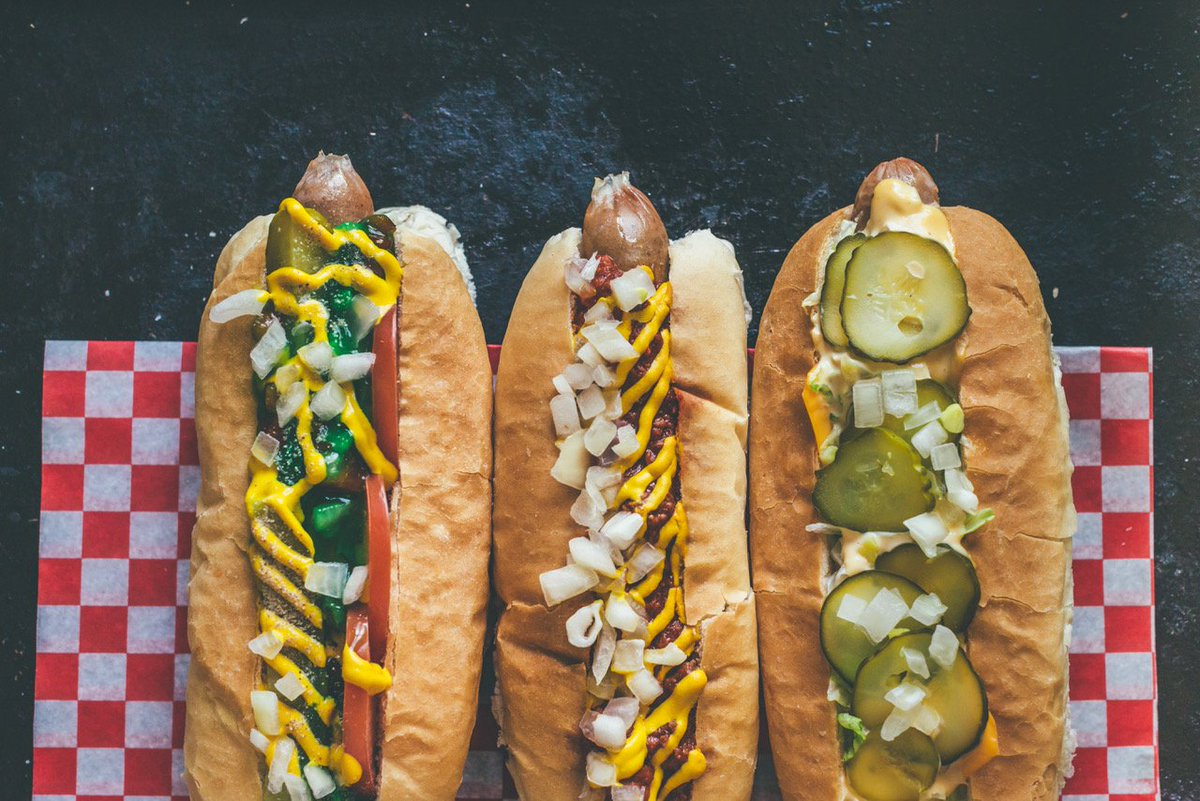 Sometimes you want brunch, sometimes you just want a damn good hot dog and a beer. We still run <a href="/TDOGSHFX/">T DOGS</a> on the weekends over at our friends @GoodRobotBrew. Drop on by, it's warm today! 🌭🌭🌭