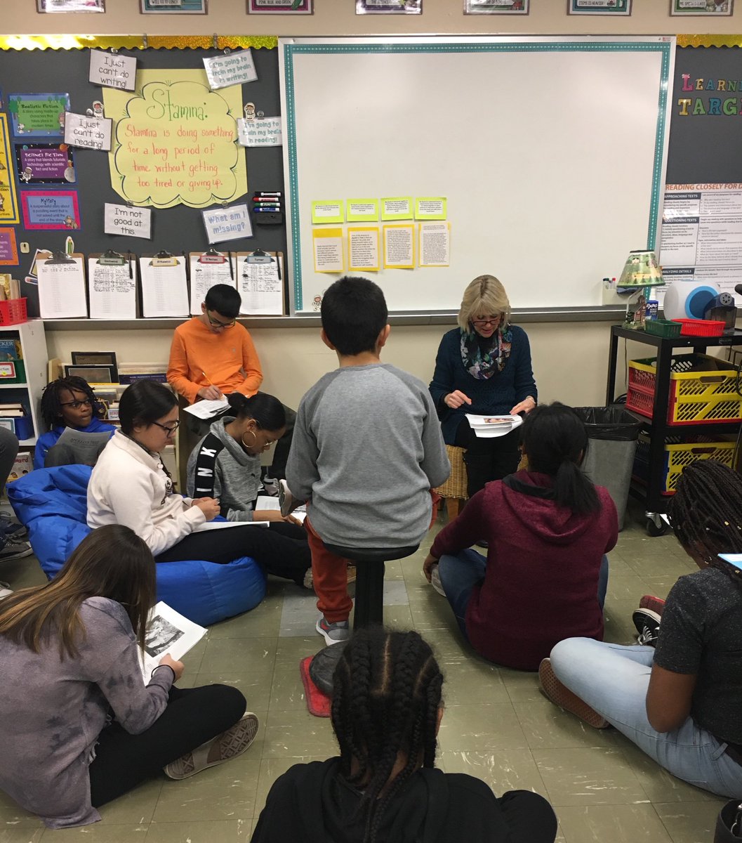 TeamTurnerELA64's tweet photo. Dr. Jean Tribuzzi working her magic with Team 64 students- reading and writing goals! https://t.co/GDQDYAYa5v