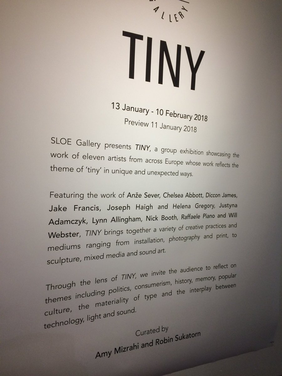If you are in Manchester today, go check out the 'TINY' exhibition <a href="/SLOE_Gallery/">SLOE Gallery</a> its great👍You can see lots of my minis there🥖Open until 5pm