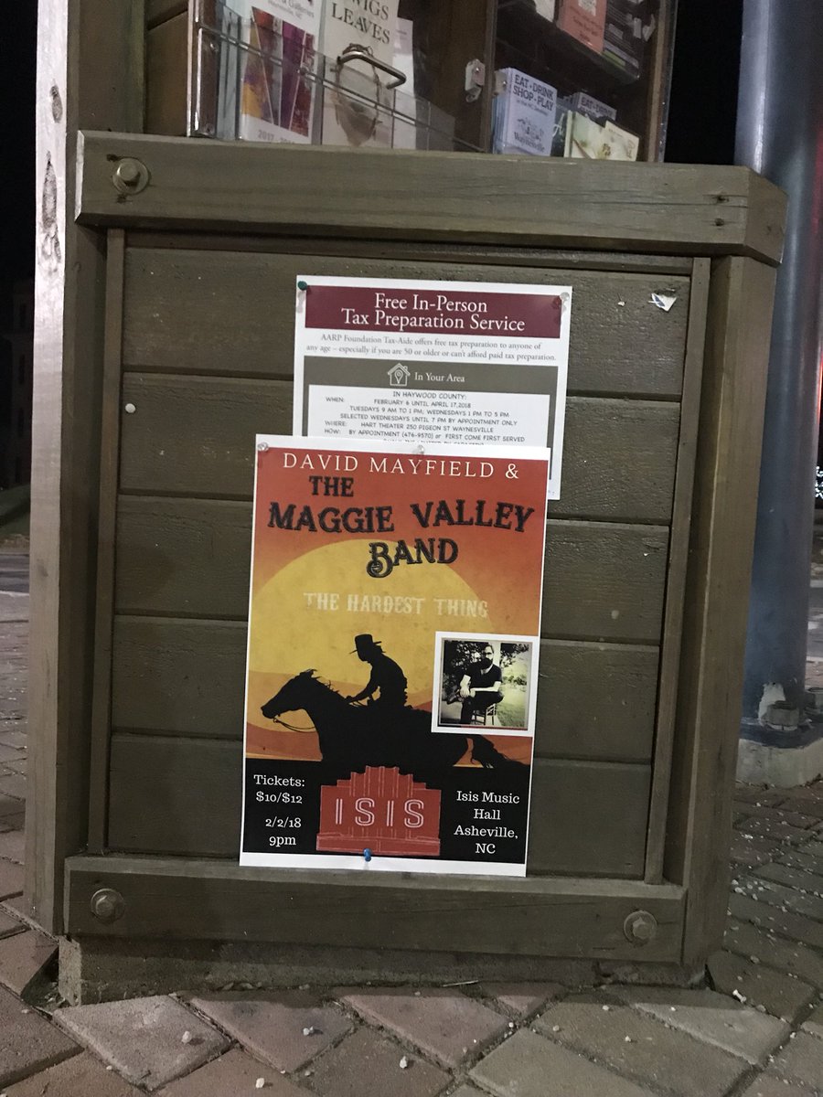 <a href="/TheDMParadeFans/">FansOfTheParade</a> catch <a href="/DavidRMayfield/">David Mayfield</a> at <a href="/ISISAsheville/">Isis Asheville</a> 2.2.18 with our cd release party! It’s gonna be a ball! 😄💚🤘🏿🎸🥁 #avl #asheville #americana