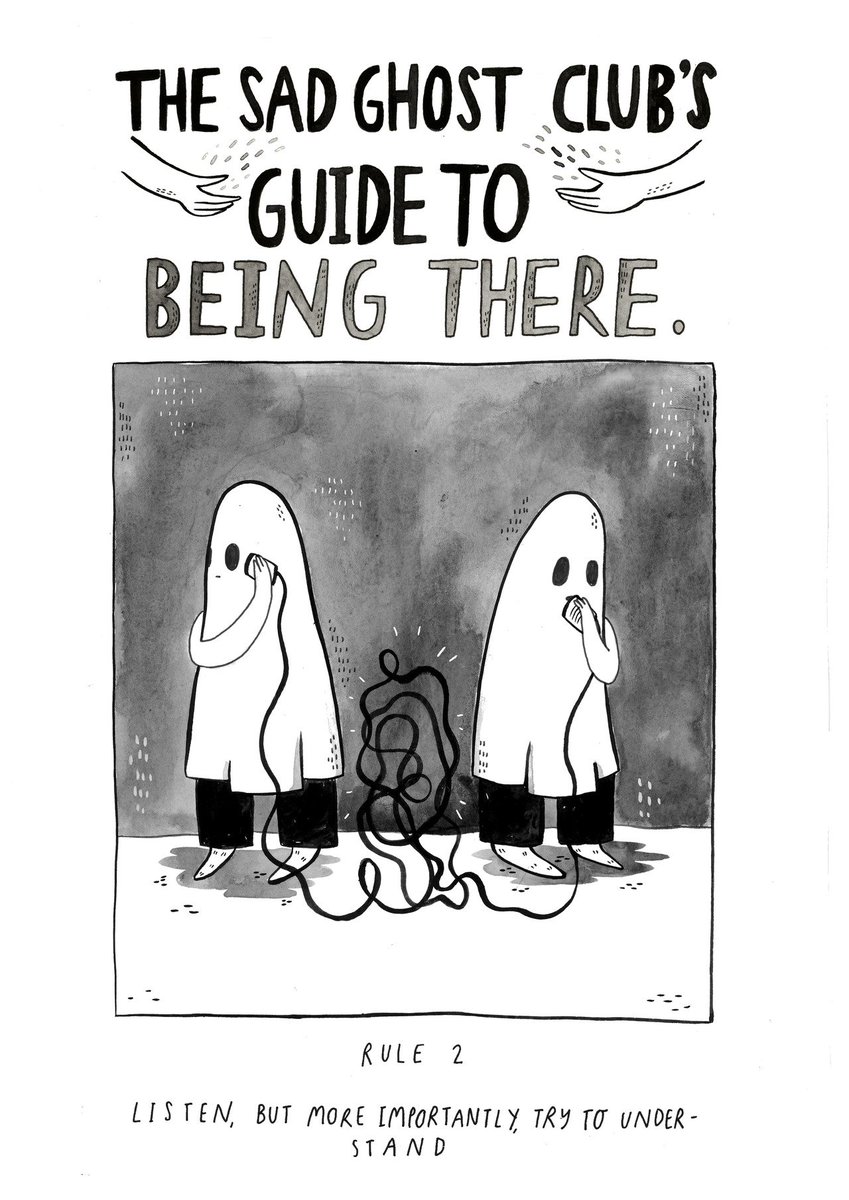 Listening is good, but understanding is even better <3
One of the most important rules from our Guide To Being There, a comic all about how to help a ghostie through a hard time <3
The Guide To Being There is available to purchase from https://t.co/mkbwOfdVAN