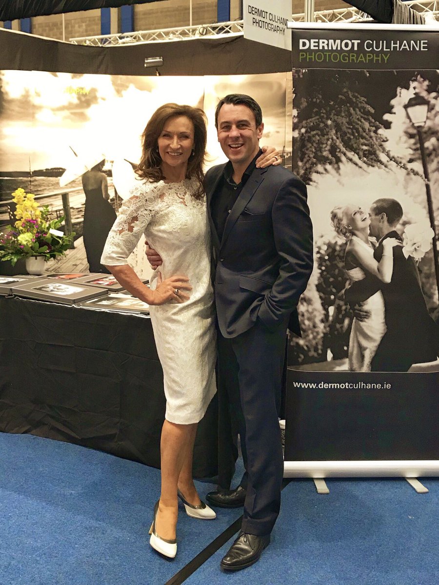 Here at the #MidWestBridalExhibition @ULimsport arena with @CeliaHolmanLee #wedding #lovelimerick