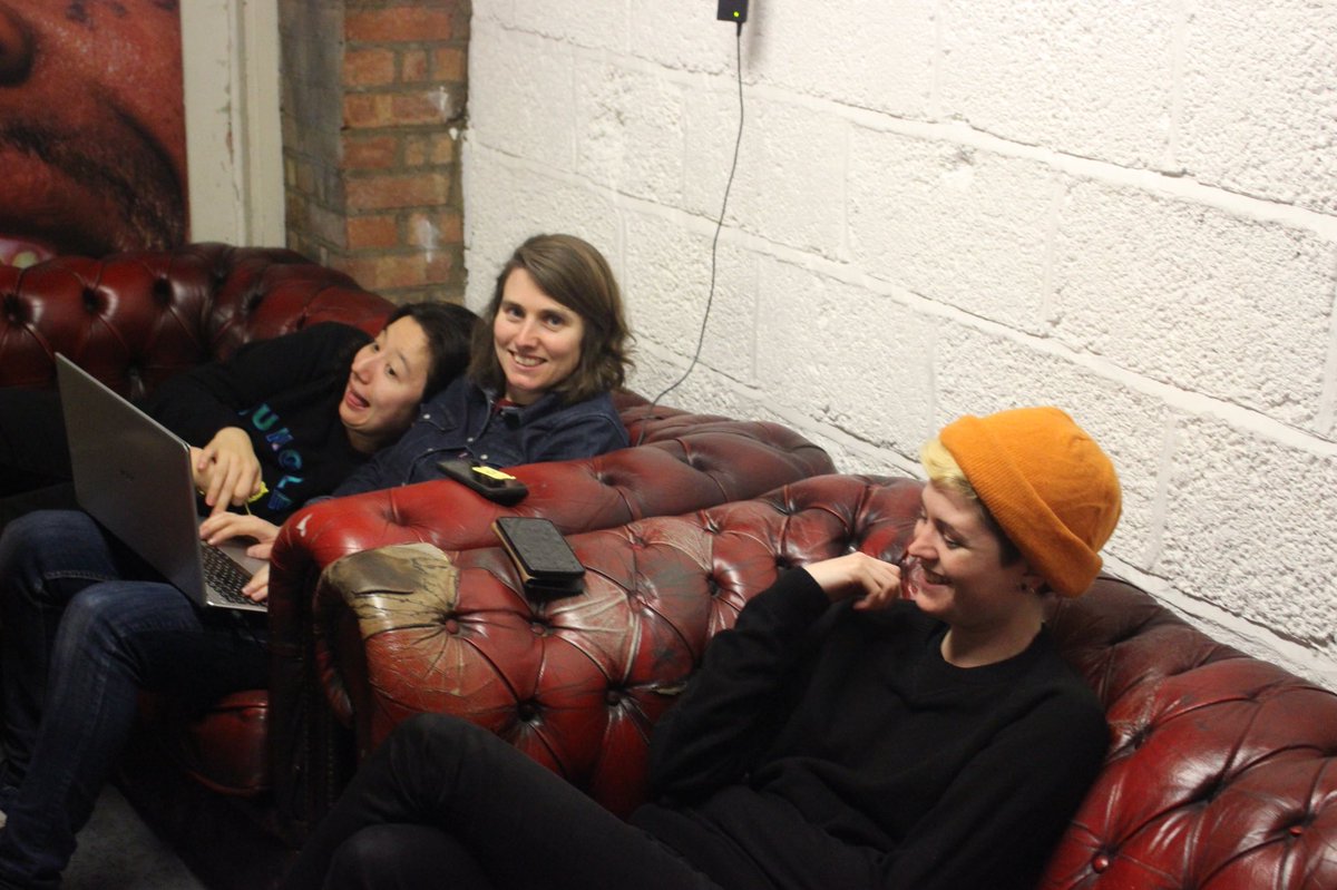 suggestedfronds's tweet photo. We have a London show on 31 January with @EchoPressure at @VICTORIADALSTON here are some of us last time we were there in the green room having a time! https://t.co/ncLacixMNf