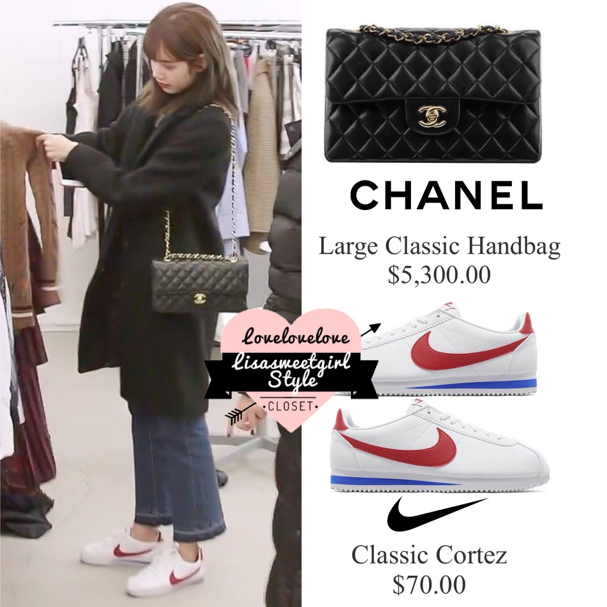 Lisa blackpink nike cortez deals