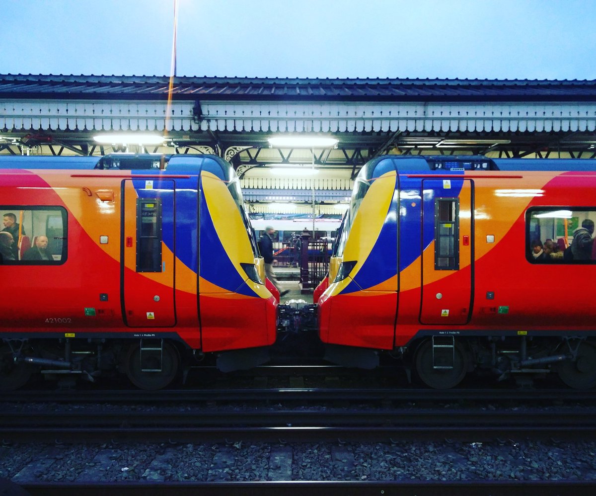 happymichael's tweet image. New shiny train, but now redundant livery. #Class707