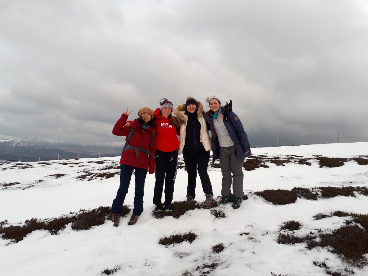 AberdeenYW's tweet photo. We're enjoying a hard earned bit of cake after a snowy walk up Gellaig Hill https://t.co/uBgwM9qoWN