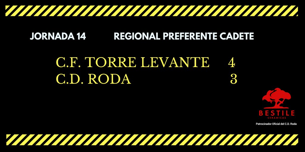 Derrota del Cadete B @cdrodaen liga preferente cadete ante <a href="/CFTLO/">CF Torre Levante</a> por 4-3