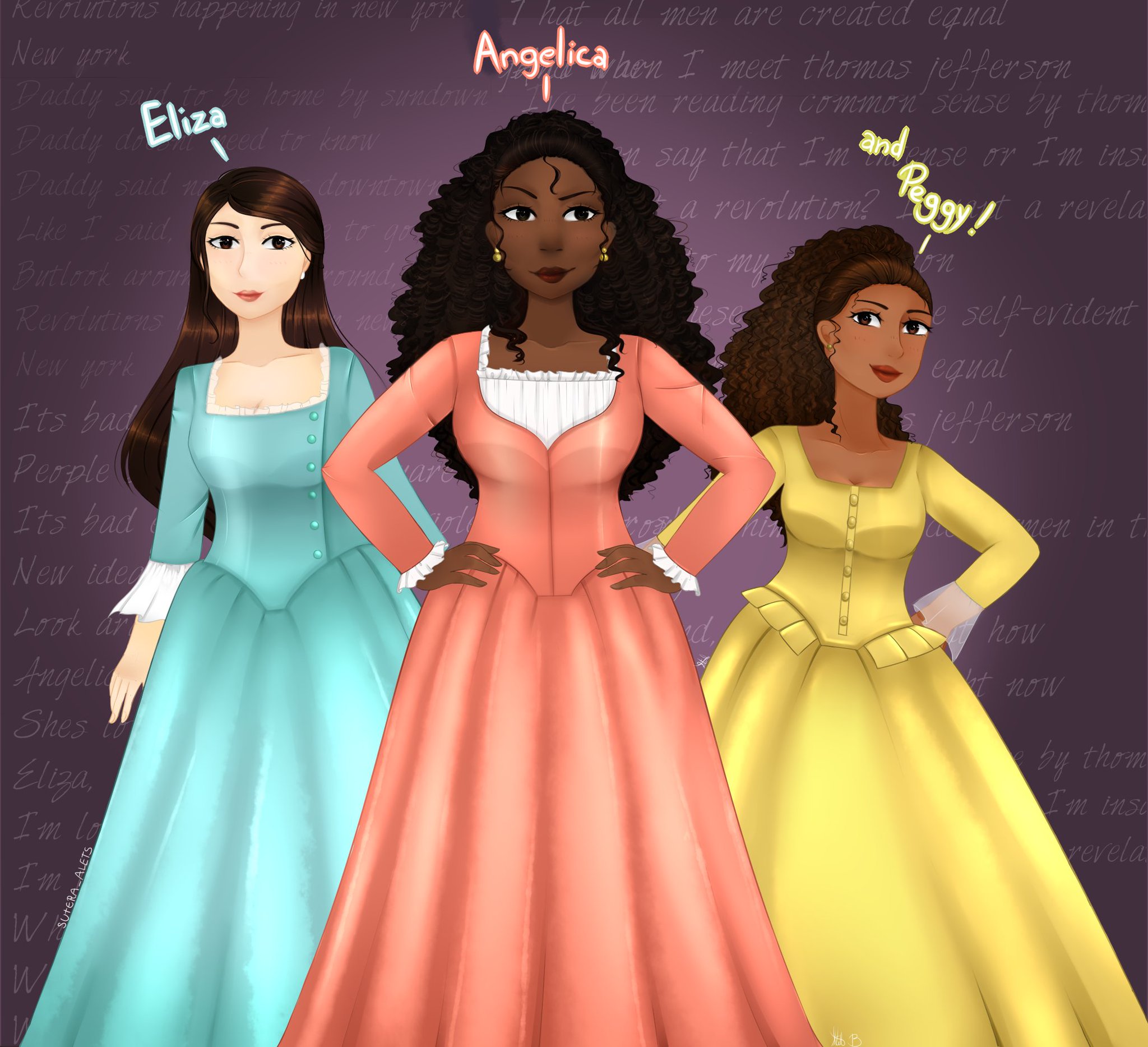 Angelica and eliza and peggy discount
