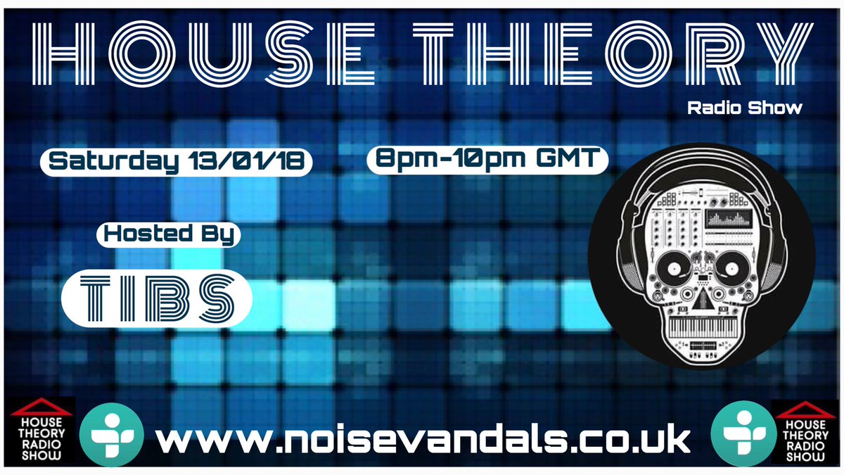 housetheorynv's tweet photo. HOUSE THEORY Back for 2018 tonight at 8pm GMT with Host TIBS bringing the beats for a two hour set 🔊🔊🔊🔊 tune in online or on the Noisevandals app or tunein radio 📻 text the studio line on 07999 444 123 🔊🔊🔊🔊🔊 https://t.co/vyNuXboZMt