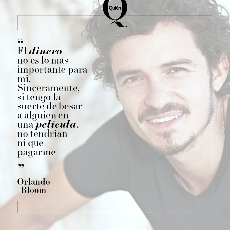  por el guapísimo actor Orlando Bloom que cumple 41 años hoy. Happy Birthday! 