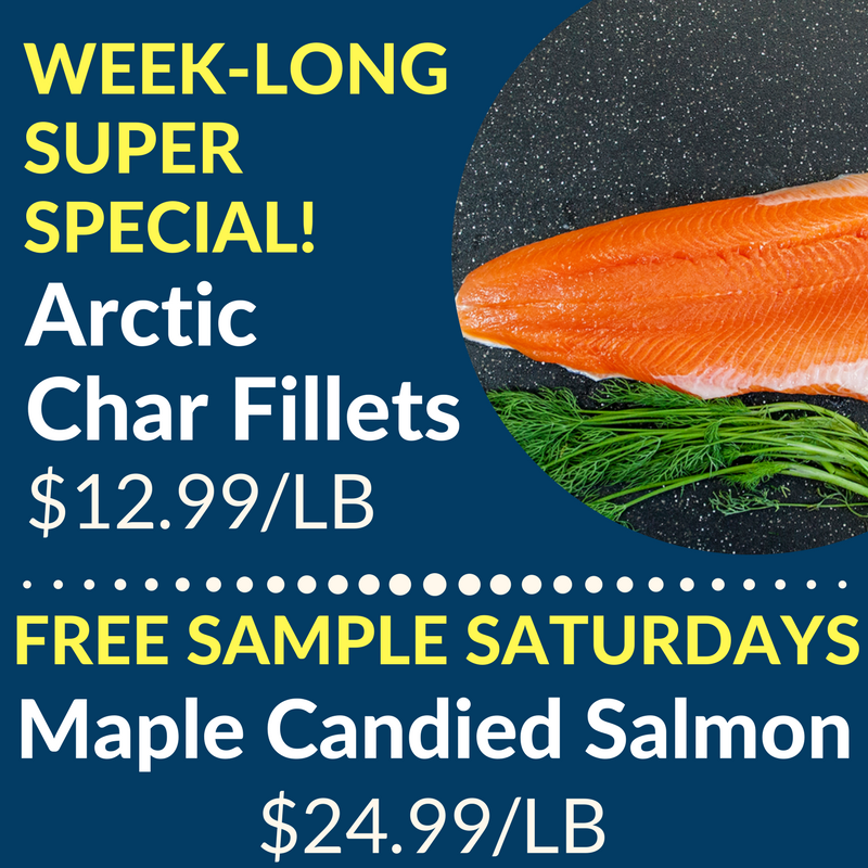 CaudlesCatch's tweet photo. Don't forget to stop by and grab our week-long #superspecial of #ArcticChar fillets for only $12.99/lb!
And while you're here #FreeSampleSaturdays are in full swing at @stjacobsmarket, @VincenzosTweet, @VSM_market, #KitchenerMarket, #CambridgeMarket, Superstore location! https://t.co/rFH6mLoSRk