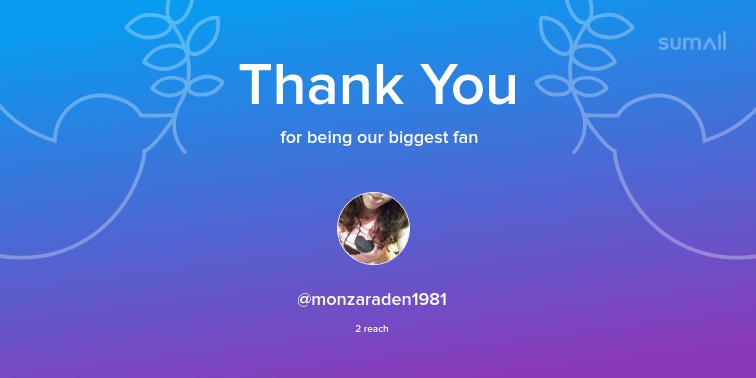 MargoSDesign's tweet image. Our biggest fans this week: @monzaraden1981. Thank you! via sumall.com/thankyou?utm_s…