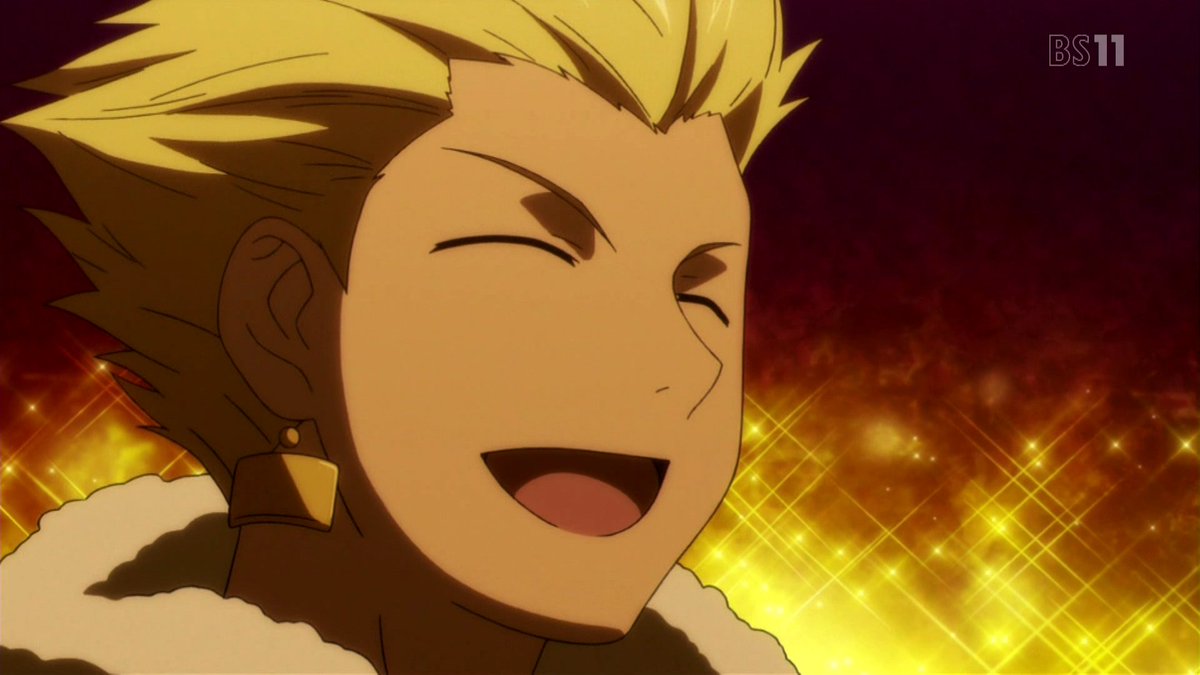 Tka24 Ar Twitter こんないい笑顔で笑うギルはこのアニメだけ Fate Sn Anime カニファン