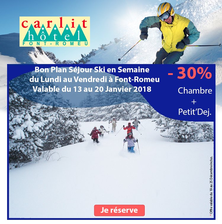RoomcloudFr's tweet photo. Sympa l'offre du @CarlitHotel @hotelcarlit66 
du -30% sur du séjour Ski ⛷️Chambre  +Petit déj 
Voilà qui va sublimer l'escapade ski 🏂de ses clients fidèles.

https://t.co/eBCQEUVNM6 

Merci au staff du Carlit 👍 https://t.co/VcR8Pjqr7y