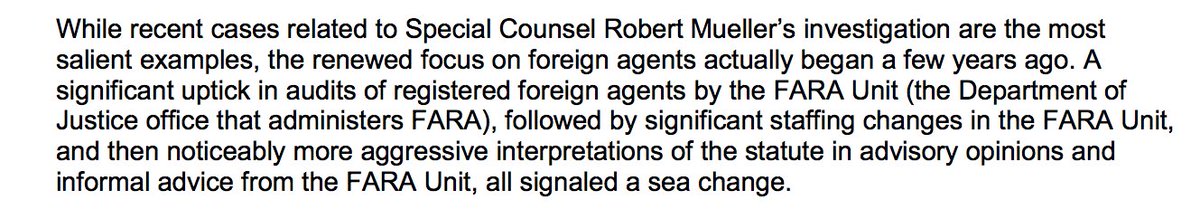 Mueller's recent charges against Manafort and Gates are the most important examples - BUT THE SEA CHANGED STARTED A FEW YEARS BACK.(I think the USG saw this coming!)