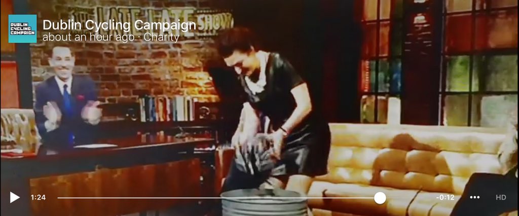 @IreCyclingFed <a href="/HealthyIreland/">HealthyIreland</a> This act of throwing a cyclist’s helmet in a bin was deeply offensive to the families of those 15 cyclists killed on our roads last year. Serious misjudgment on the part of the <a href="/latelateshow/">The Late Late Show with James Corden</a> team and Ryan thought it appropriate to applaud.