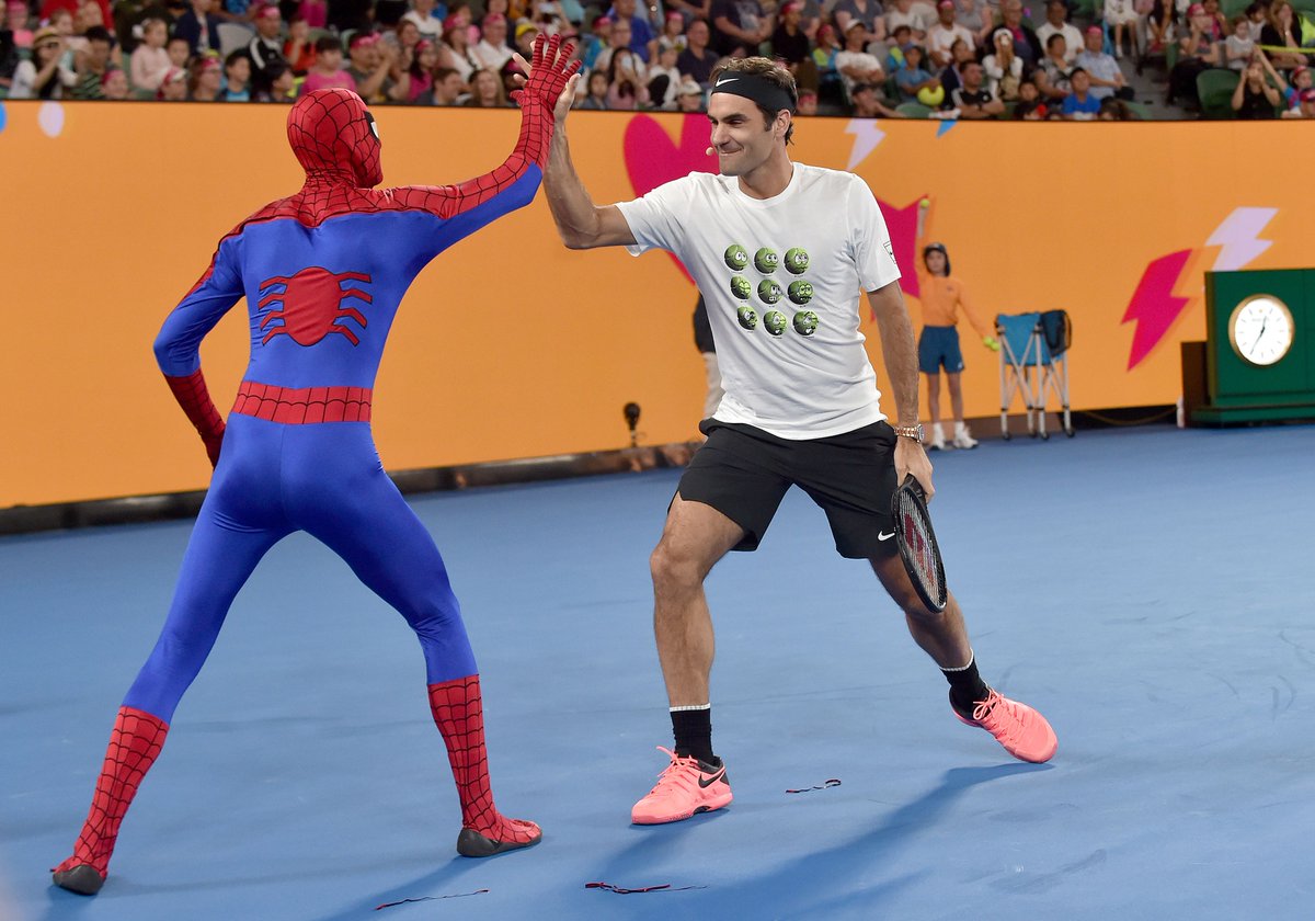 Spiderer? 
SpiderFed?  

Name this marvel-ous doubles duo! #AusOpen