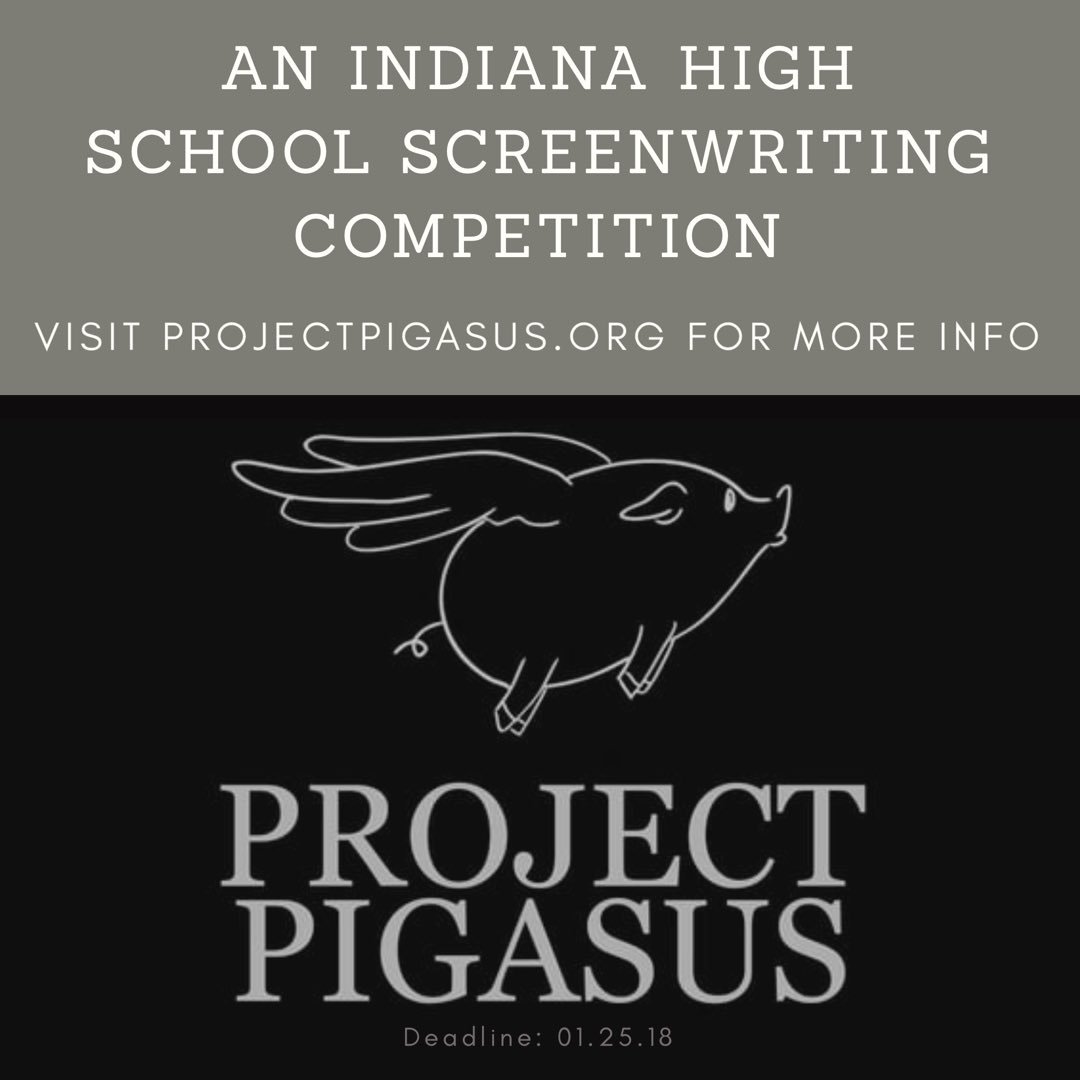 PigasusPictures's tweet image. #ImNeverGoingTo stop encouraging Indiana High School aspiring screenwriters/filmmakers to follow their dreams. #projectpigasus #indiana #screenwriting