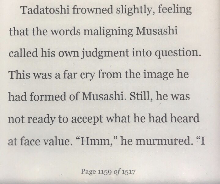 studiodlin's tweet image. Be wary then of adopting downstream estimations of someone else’s worth. Make your own evaluations directly, carefully, and objectively.

(Motivated by a passage from the book “Musashi” by Eiji Yoshikawa)
