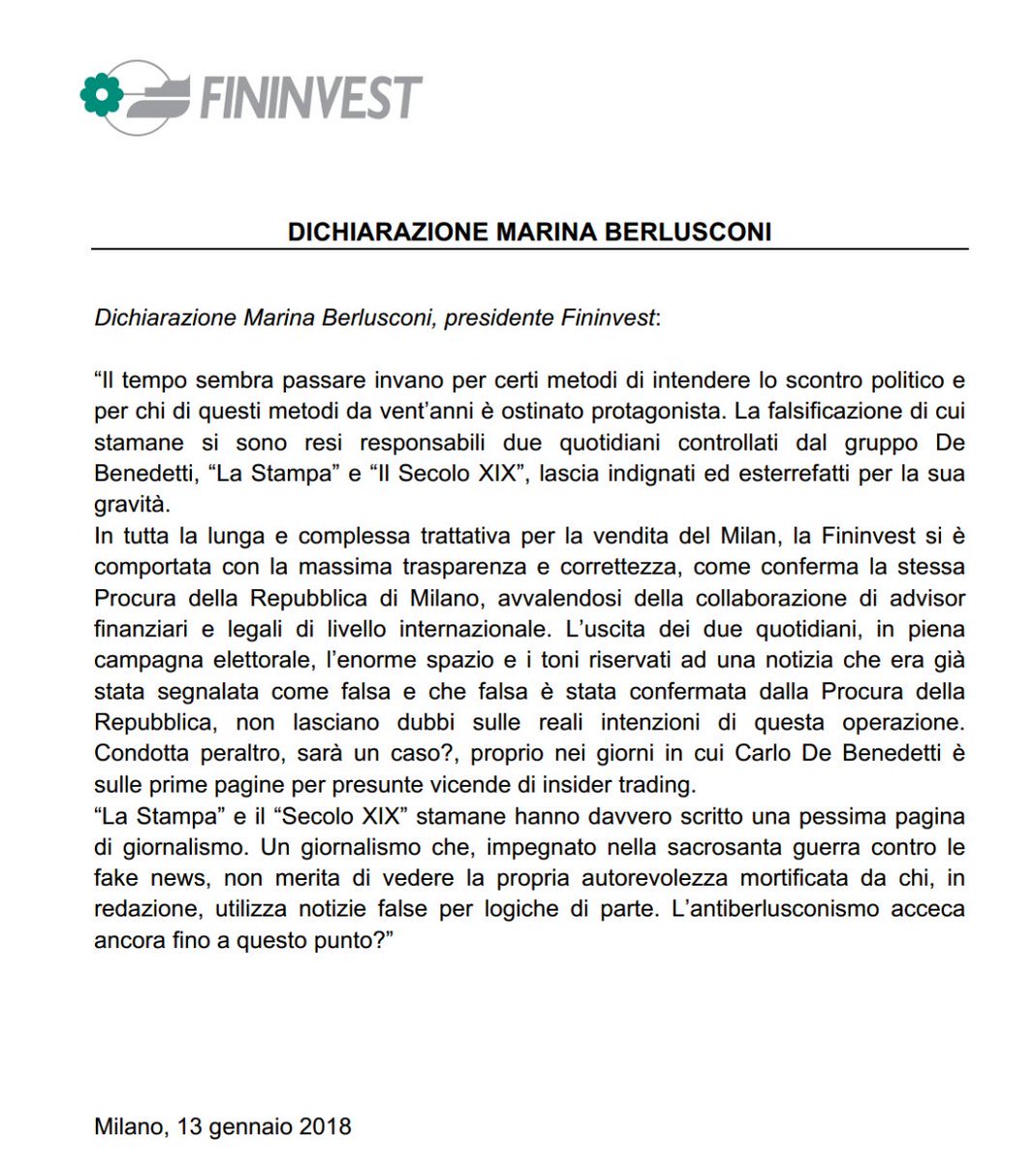 FRUSTATE DI MARINA BERLUSCONI