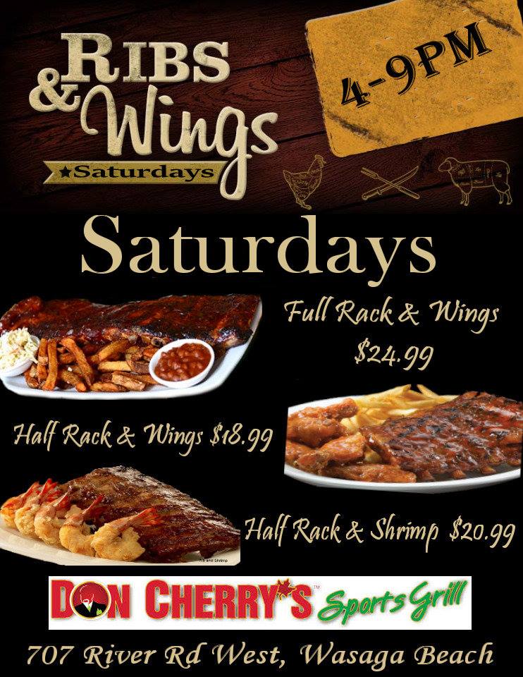 SocialmaxEd's tweet image. Sunny but cold Saturday.  Why not warm up at Don Cherry's with wings and ribs?  Happy Saturday.