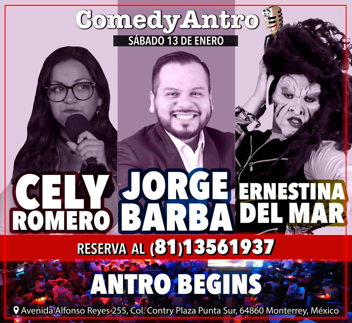 CelyMaravilla's tweet photo. #HoyTvoyADecir que estaré a las 9:30 en #ComedyAntro en #Monterrey.
Aún me quedan algunas Cortesías!! https://t.co/p3ftzqBaTT