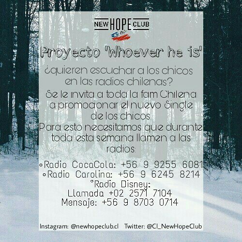 Cl_NewHopeClub's tweet photo. ¡Nuevo proyecto mis amores!
Compartanlo para que más personas se enteren💙 https://t.co/ibALUkXFbZ