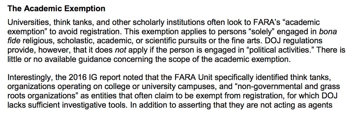 The Academic Exemption: "But we're just researchers."Yup. And we haven't wanted to quash that freedom. Nor do we. But...something here makes DOJ itchy. Watch this space.