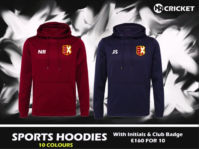 10 HOODIES with Initials and Club Badge - £170!! 10 Colours to choose from.
7 Day Turnaround