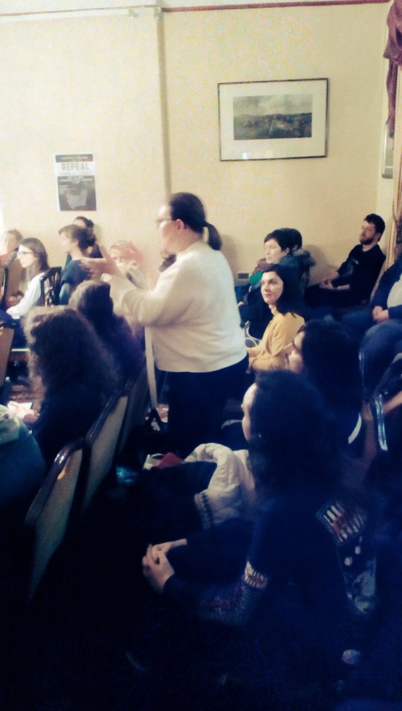 StephHanlon5's tweet photo. We had a key speaker @SistersSE from @grannies4equal and some heart warming words from @Kathleensf1 #Stand4Choice https://t.co/QYMzM0BFd0