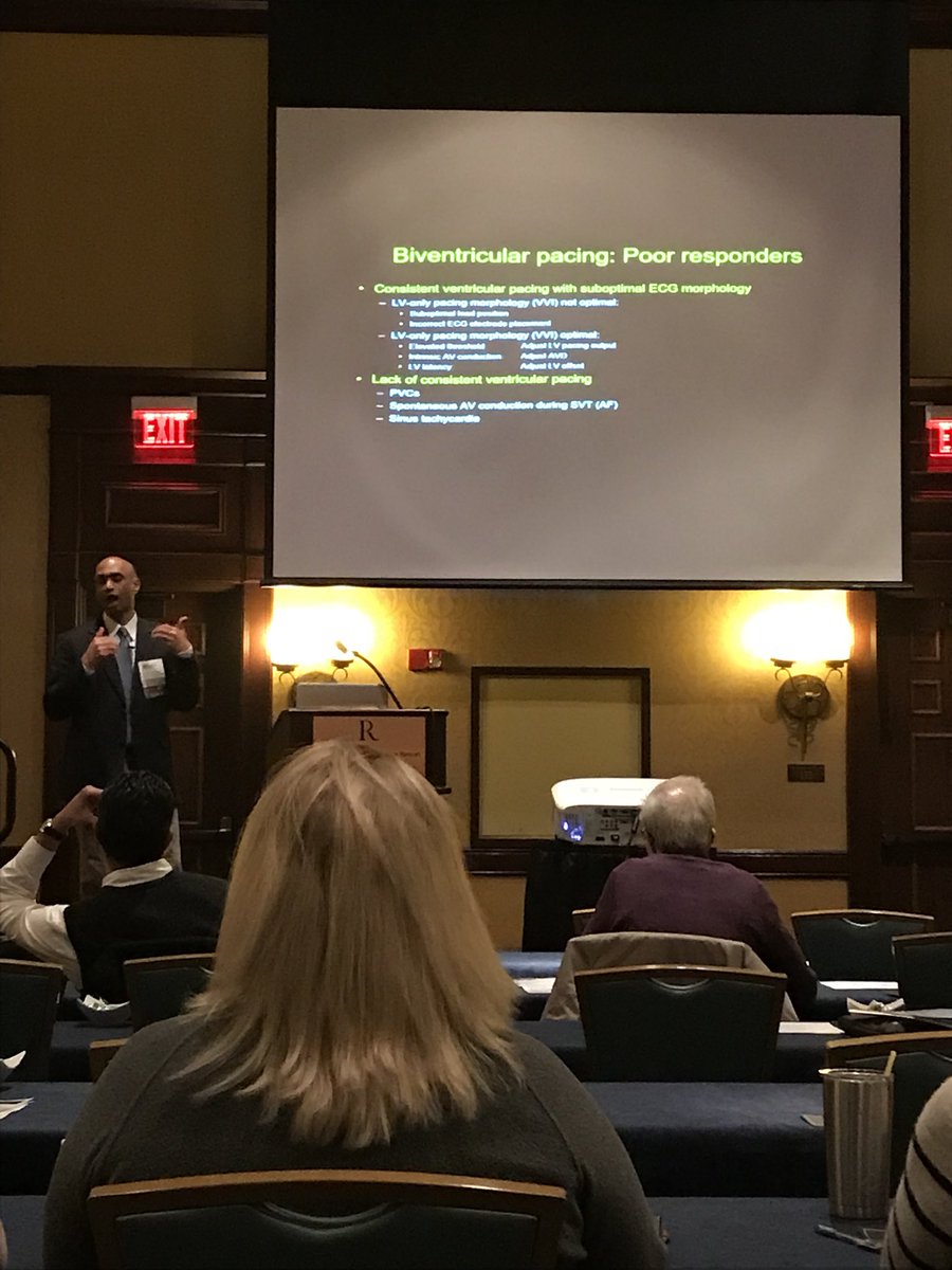AlabamaACC's tweet photo. Dr. Harish Doppalapudi of @UABCardiology discussing #ECGcases at #ALACCWinter18 https://t.co/LXzdYdJbGv