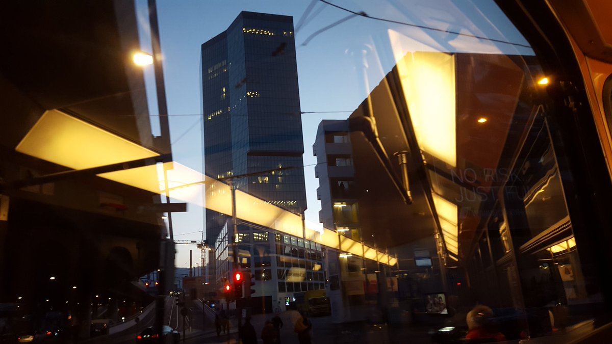 The 4 takes a right and leaves Prime Tower... On the left  <a href="/vbztweet/">vbz tweet - zürich</a>