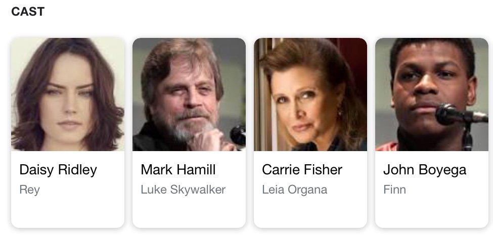 thetomska's tweet image. Couldn’t remember the name of Laura Dern’s character in The Last Jedi. Google was a huge help.