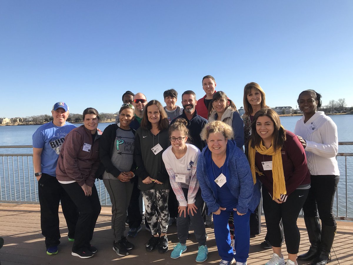 Rev_PE's tweet photo. Great job @TexAHPERD #PhysED division for working hard and getting fresh air @ Leadership Conference #TexAHPERD18 https://t.co/8riETo02R3