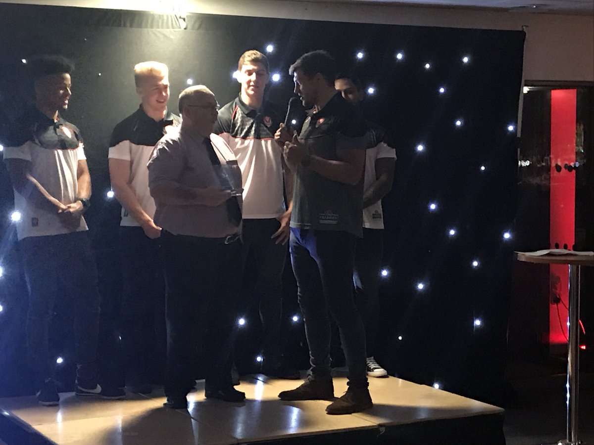 CommunitySaints's tweet photo. Sponsored by @MerseyPolice our special award for outstanding service to community RL goes to @PilksRecsARLFC  Billy Dillon #saintsandproud https://t.co/armm5iJ5qD