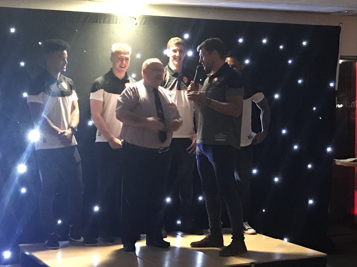 CommunitySaints's tweet photo. Sponsored by @MerseyPolice our special award for outstanding service to community RL goes to @PilksRecsARLFC  Billy Dillon #saintsandproud https://t.co/armm5iJ5qD