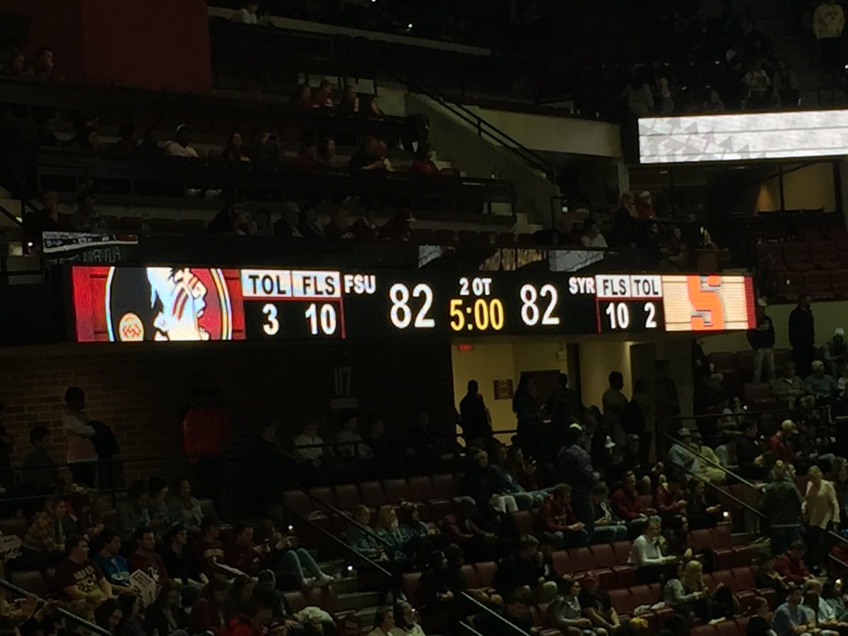 DomiWilliamsTV's tweet photo. Double OverTime What a Day B 😩🍢🔥 #ESPN #CollegeBasketball #FSUvsSYR #ACCMatchUp https://t.co/t9zcqXA0GS