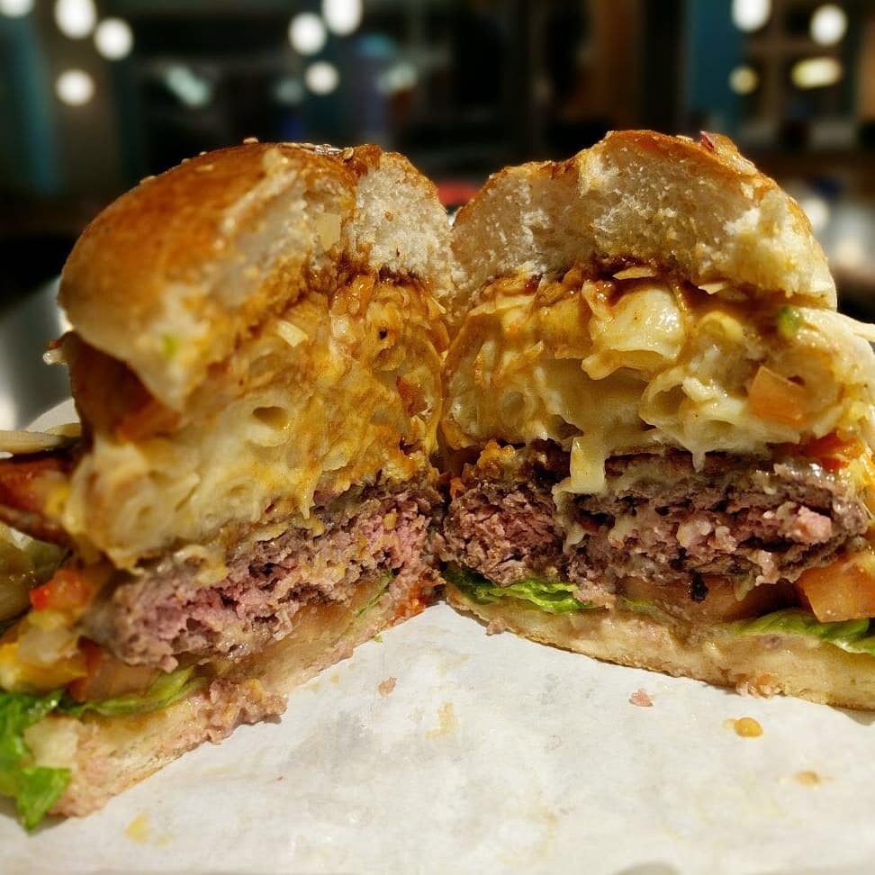 GrillShed's tweet photo. Pls RT: Last chance tomorrow to get the 'Mac Daddy' Mac and Cheese burger which is on special this weekend. Open from 12! https://t.co/dzxG4YrePm