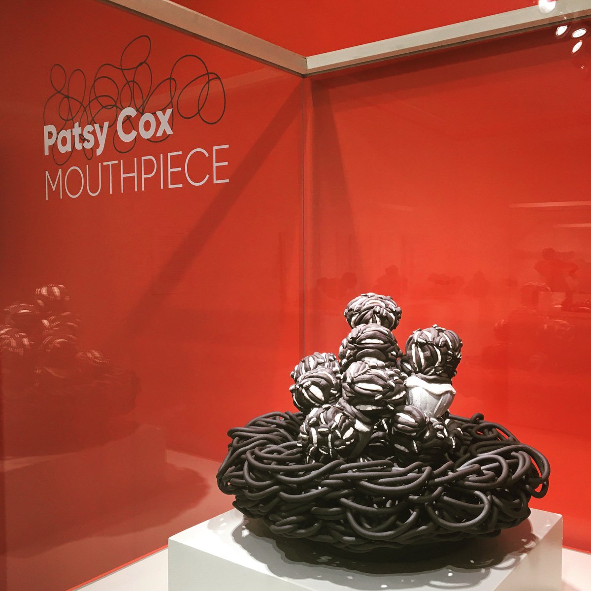 AMOCAmuseum's tweet photo. Mouthpiece is now open! Join us for the reception of Patsy Cox's exhibition this evening from 6-9pm, with Patsy's artist lecture starting at 7. This event is free and open to the public as part of @DowntownPomona Second Saturday Artwalk. #PatsyCox #Ceramics #ArtistLecture https://t.co/egSIR6t5XY