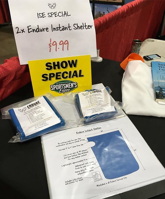 Buy an Endure Survival #InstantShelter GET ONE FREE and we will also give one to the homeless! Protect yourselves while helping someone in need! Come see us at the Denver @sportsexpos #outdoorsafe #survivalshelter #survival #survive #practicalsurvival #n… ift.tt/2mxt5Fi
