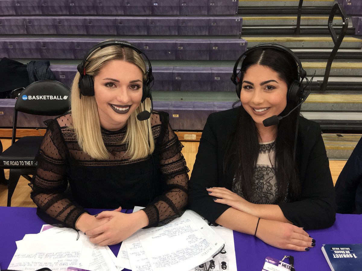 Shout out to our amazing and super talented sisters who were the “First female broadcast duo to call a men’s basketball, live from Buffalo, NY!!“ keep shining, you have a big year ahead!! 💛 @brycepetraccoro  <a href="/lexaantonelli/">Alexa</a>