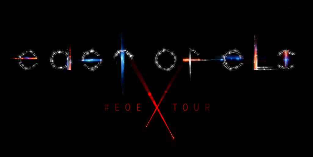 AngLives's tweet photo. Been working hard on that EOE 2018 branding—had a blast designing the official title graphic for this year's @eastofeli tour. The official tour hashtag is #eoeXtour ➡️ pronounced /ēō'eksto͝or/ ☄️ https://t.co/ENrwUmshut