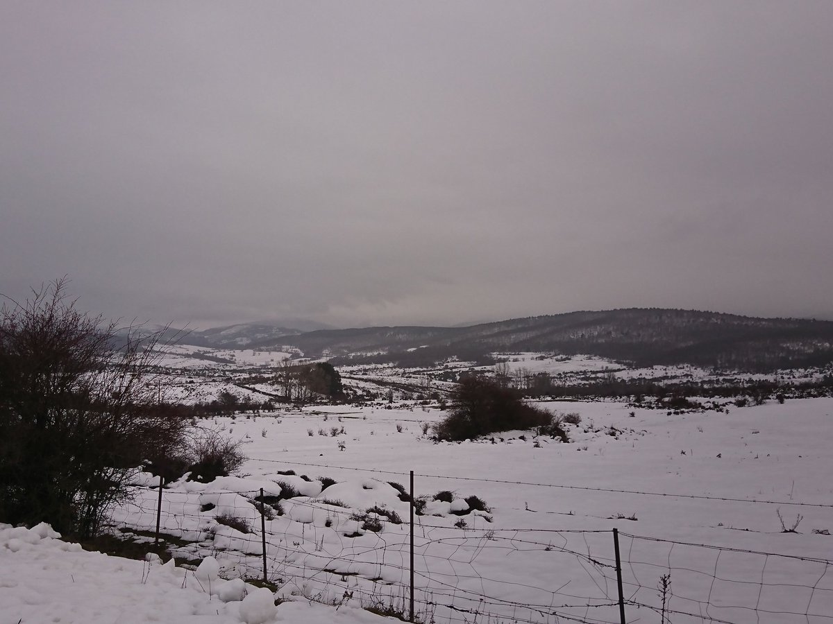 La #SierraDeLaDemanda recibe más #nieve. Sin duda un gran inicio de año para nuestras montañas y ríos 🏞 🌨 #BarbadilloDelPez #Burgos #LaponiaBurgalesa