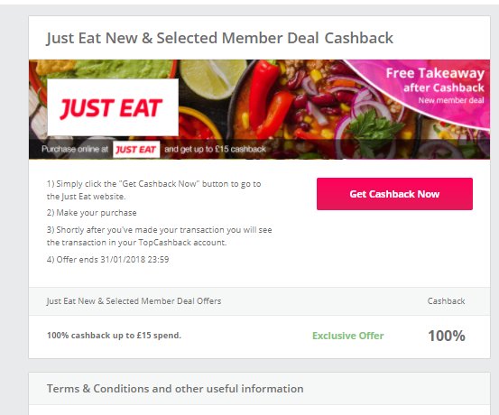 topcashback just eat